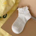 한국 버전 흰색 레이스 거품 구강 내 메쉬 짧은 튜브 양말