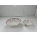 pink pattern ceramic bowl
