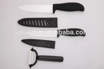 ceramic kitchen knives set with peeler