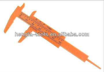 2013 New Free Shipping Mini orange plastic vernier caliper students experimental measuring tool