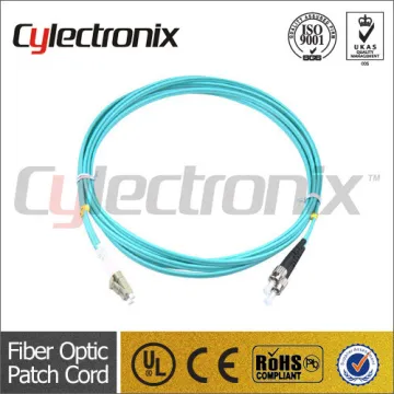 OM3 50/125 ST-LC Duplex fiber optic patch cord
