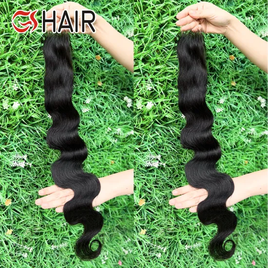 GS Best Selling 2x6 Cambodian Wavy Hair Closure with Bundles - Natural Human Hair 2*6 HD Lace Closure