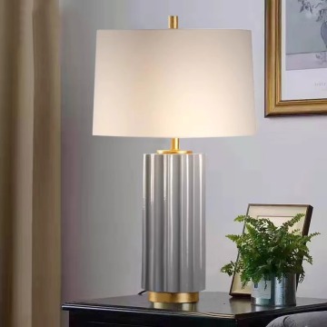 Green Ceramic Base Table Lamp for Bedroom and Living Room
