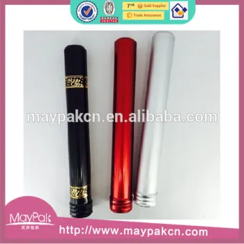 Aluminum cigar tube custiomized color and logo tube