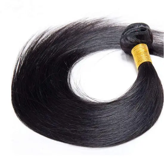 Human Hair Raw Cuticle Aligned 1B 100% Peruvian Straight Weft Vrigin Brazilian Hair Bundle Of Hair For Cheap