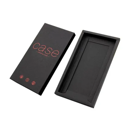 Black Cardboard Mobile Phone Case Packaging Box