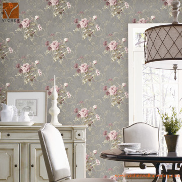 beauty big flower bedroom wallpaper