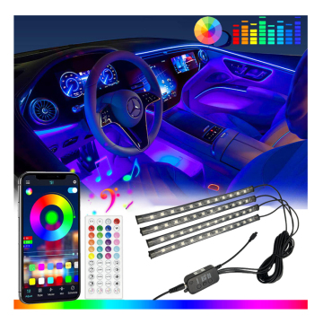 Remote-Controlled 5050 RGB Car LED Strip Lamp for Atmospheric Interior Lighting