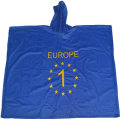 wiederverwendbarer PVC-Regenponcho mit Logo