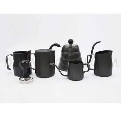 Black Coating Coffee Barista Tool Set