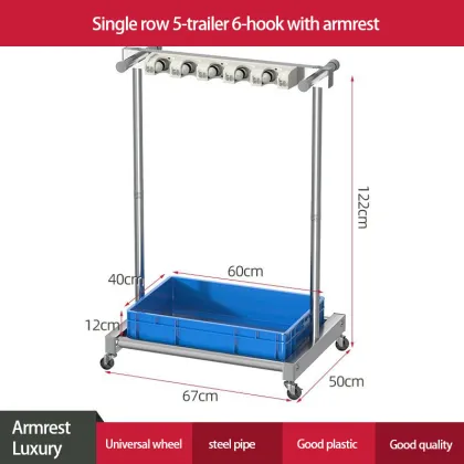 Mobile stainless steel storage rack