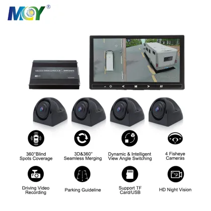 360 Degree 3D Panoramic Car Camera for Trucks, Buses, and Motorhomes with Full HD 1080p