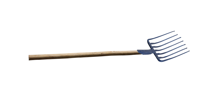 Seven tooth steel fork