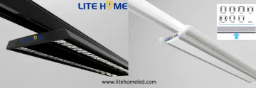 LED recessed twin grille linear light