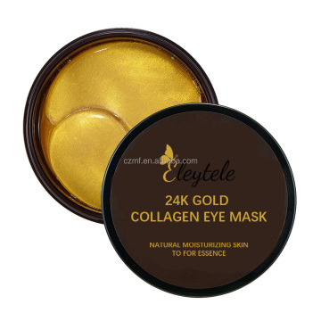 Black Bamboo Charcoal Hydrating Eye Patches with Collagen Gel & 24K Gold