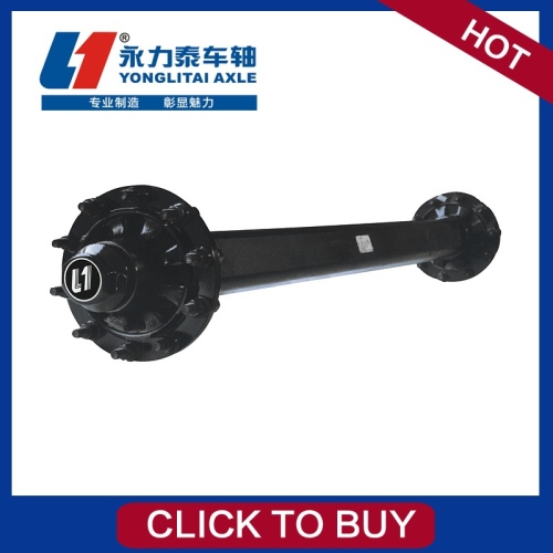 Axles trailer parts,semi-axle,double-axles,three-axles L1 3 ton farm trailer axle