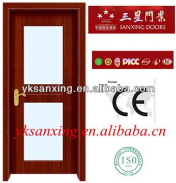 Unbreakable Glass Wooden door(SX-3)