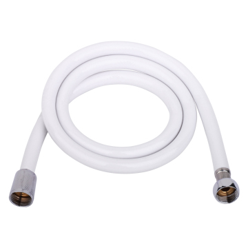 Leelongs White PVC Reinforced Toilet Hose Pipe
