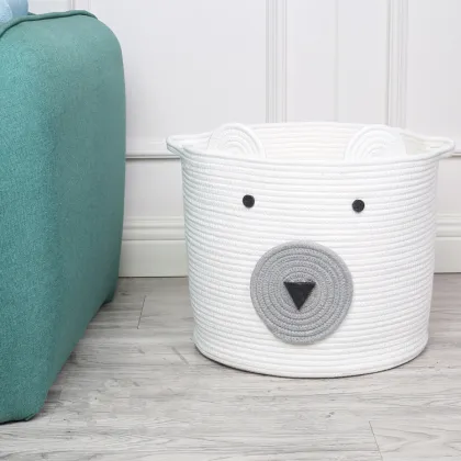 Cute Bear Decorative Functional Clothes Storage Baskets