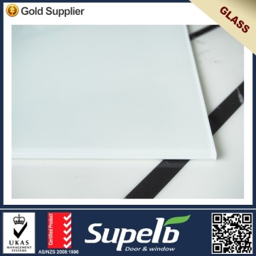 Low Price White Painted Tempered Glass Price For 1/2 Inch