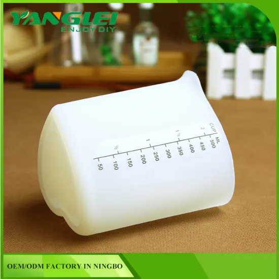 Measuring Cup Squeeze and Pour Silicone Measuring Cup with Marking