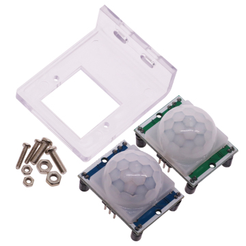 HC-SR501 Module de détecteur de capteur de mouvement PIR infrarouge avec support pour le kit de bricolage Arduino