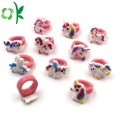 Mascot Silicone Ring Kids Kirin 3D Anelli di cartoni animati