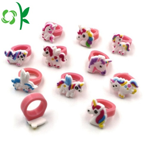 Maskotka Pierścień Silikonowy Kids Kirin 3D Cartoon Rings