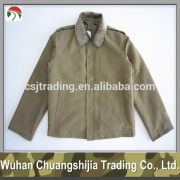 TCN khaki officer military winter jacket