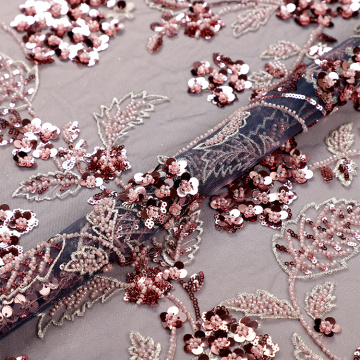 high quality sequins fabric lace