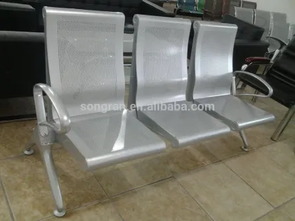 Public Metal Seating Hospital Chair High Back Airport Waiting Chairs Bench 802-03-011