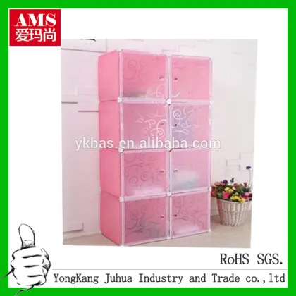simple cloth storage plastic bedroom wardrobe designs