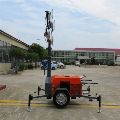 Mobile lighthouse project construction lighting equipment lifting lighting equipment 7m 9m lighting lighthouse price