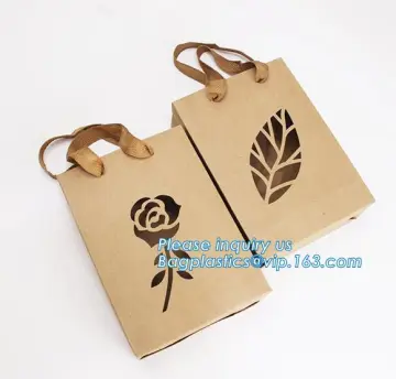 handle gift paper bags, shopping paper bags, paper gift bags with handles, logo brown gift paper bags with handles
