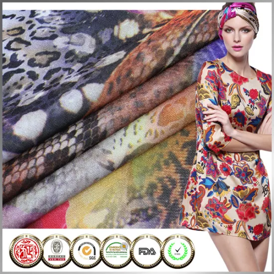 Professional design IAF Korean Textile flower print fabric