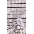 Black White Stripe Rib Knit Fabric