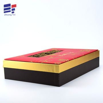 Wooden book shape tea packaging gift box