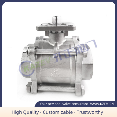 3 Piece Stainless Steel Ball Valve Three-piece platform threaded ball valve Supplier