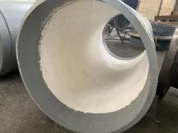 Ceramic patch wear resistant tube