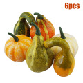 6PCS Artificial Pumpkin Props Bubble Pumpkin Toy For Halloween Thanksgiving Festival Party Decoration