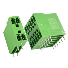 90° degree right angle double bank male pin Plug-in terminal connector pitch 3.5mm