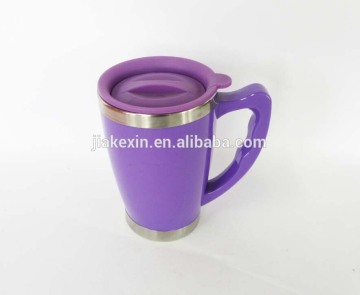 Wholesale stainless steel tea cup with handle and lid