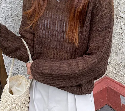 2020 gentle wind loose all-match knit sweater