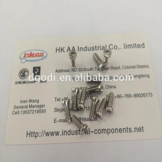 Custom high quality stainless steel torx head 1mm micro screws
