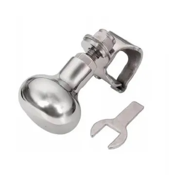 MARINE 316 Stainless Steel Boat Steering Wheel Knob with Control Handle
