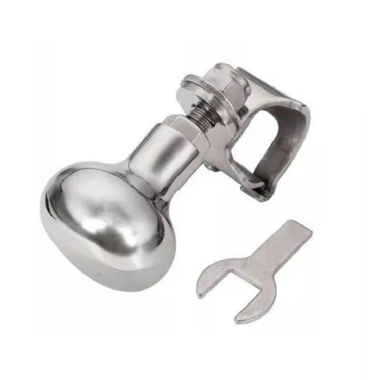 MARINE 316 Stainless Steel Boat Steering Wheel Knob with Control Handle