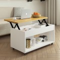 Movable Wooden Desk for Living Room