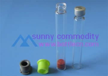 7mm/9mm/9.2mm/10mm glass cartridge with colored plastic screw open cap