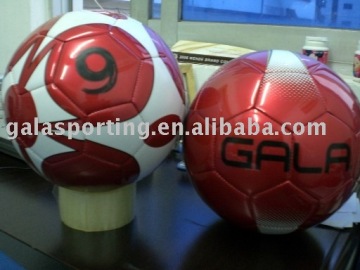 Metal pvc leather soccer ball