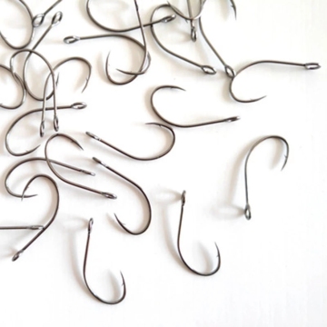 High Carbon Steel Trout Single Hook Nickel Large Hole Spoon Bait for Stream Fishing